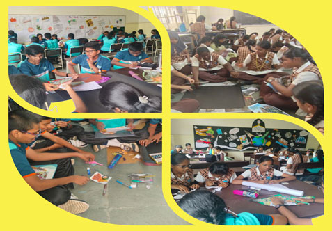 Collage Work Competition Classes IX & X